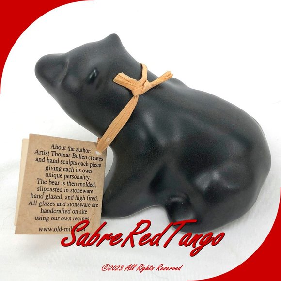 Pigeon River Pottery The Mighty Bear Series Curious Bear 2005 Signed Bullen - Picture 2 of 4